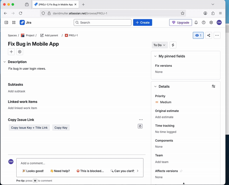 copy-issue-link-command-palette